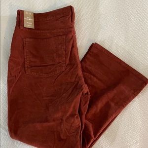 Rust cords- cropped flare